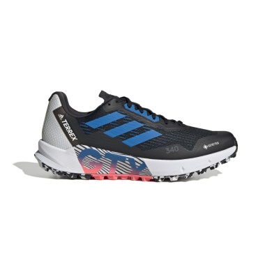 adidas Trail Running Shoes Terrex Agravic Flow 2 GTX (waterproof, breathable) black/white/blue Men